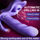 Vibrador telescópico, estimulador de clítoris, masajeador vaginal del punto G, consolador masturbador de silicona